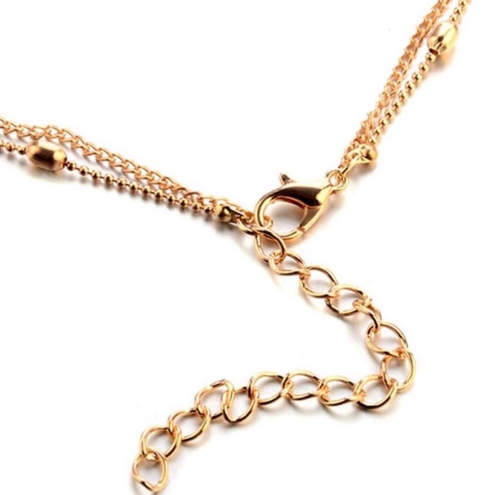 Gold Heart Dotted Choker - Picture 3 of 4